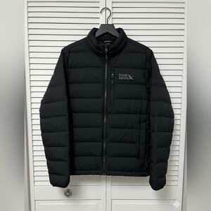 Eddie Bauer Men's Dark Blue Down Puffer Jacket